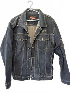 Johnny Blaze Men's Denim Jacket Size M (fits big more like large even)